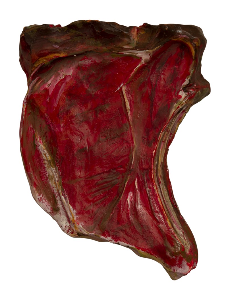 Costata 2 - 2018 terracotta painted with acrylic 15x20x4